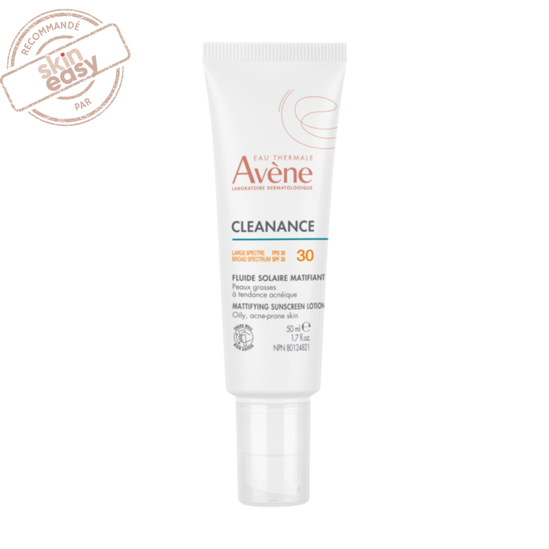 Avène Cleanance fluide matifiant solaire FPS 30 crème solaire invisible